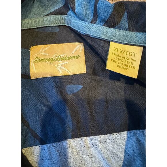 Tommy Bahama 100% Silk Tropical Short Sleeves Button Down XLX / TGT - Picture 12 of 16